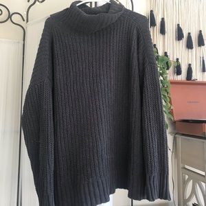grey oversized sweater